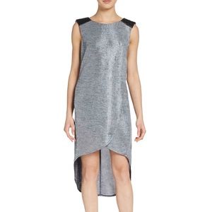 BCBGeneration Mixed-Media Hi-Lo Dress